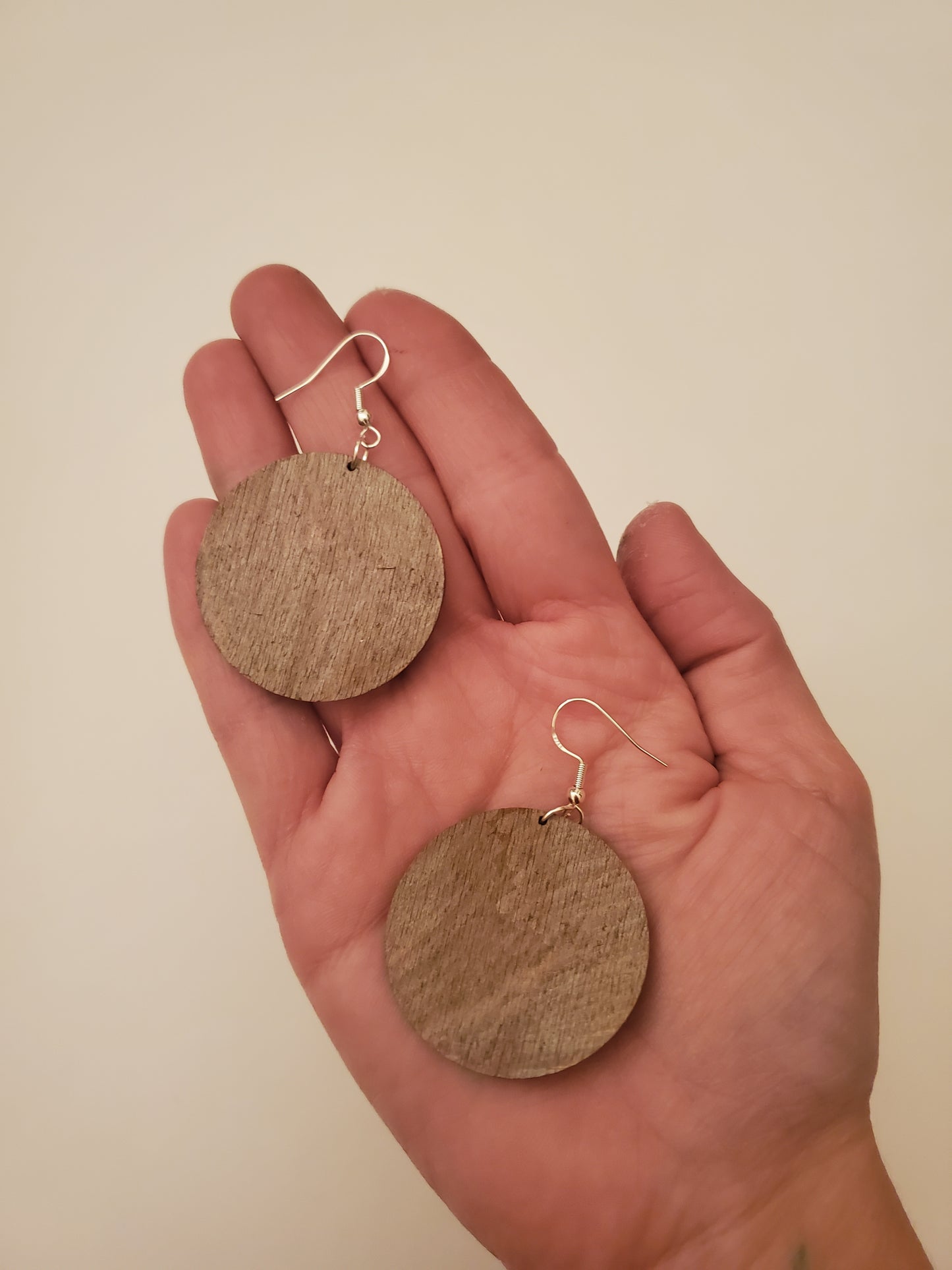 Handpainted Wood Earrings