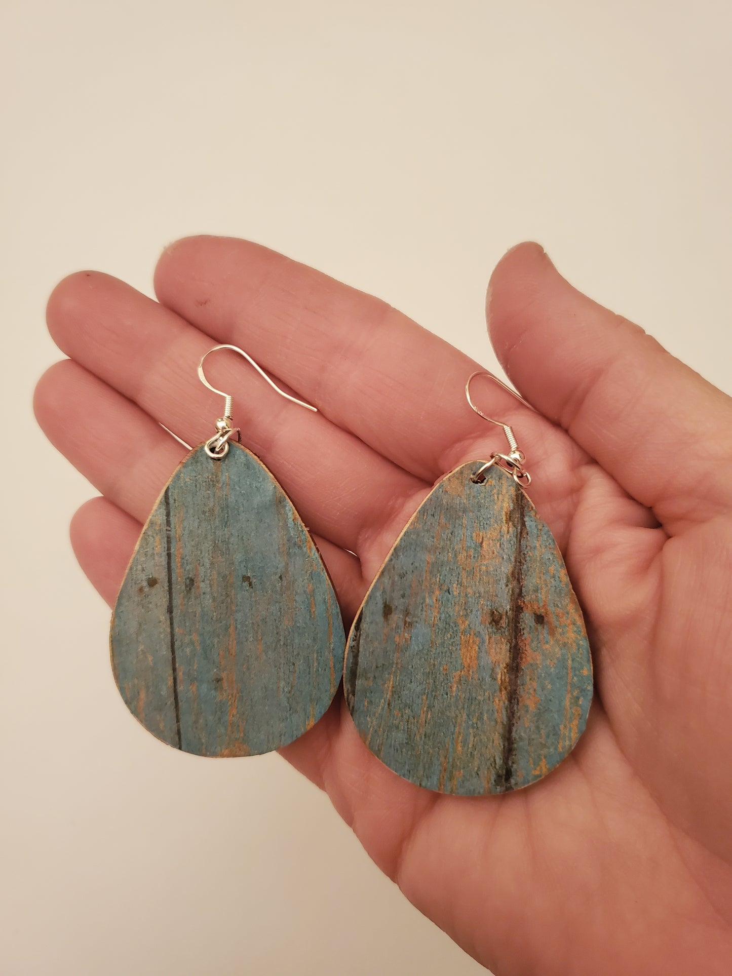 Handpainted Wood Earrings