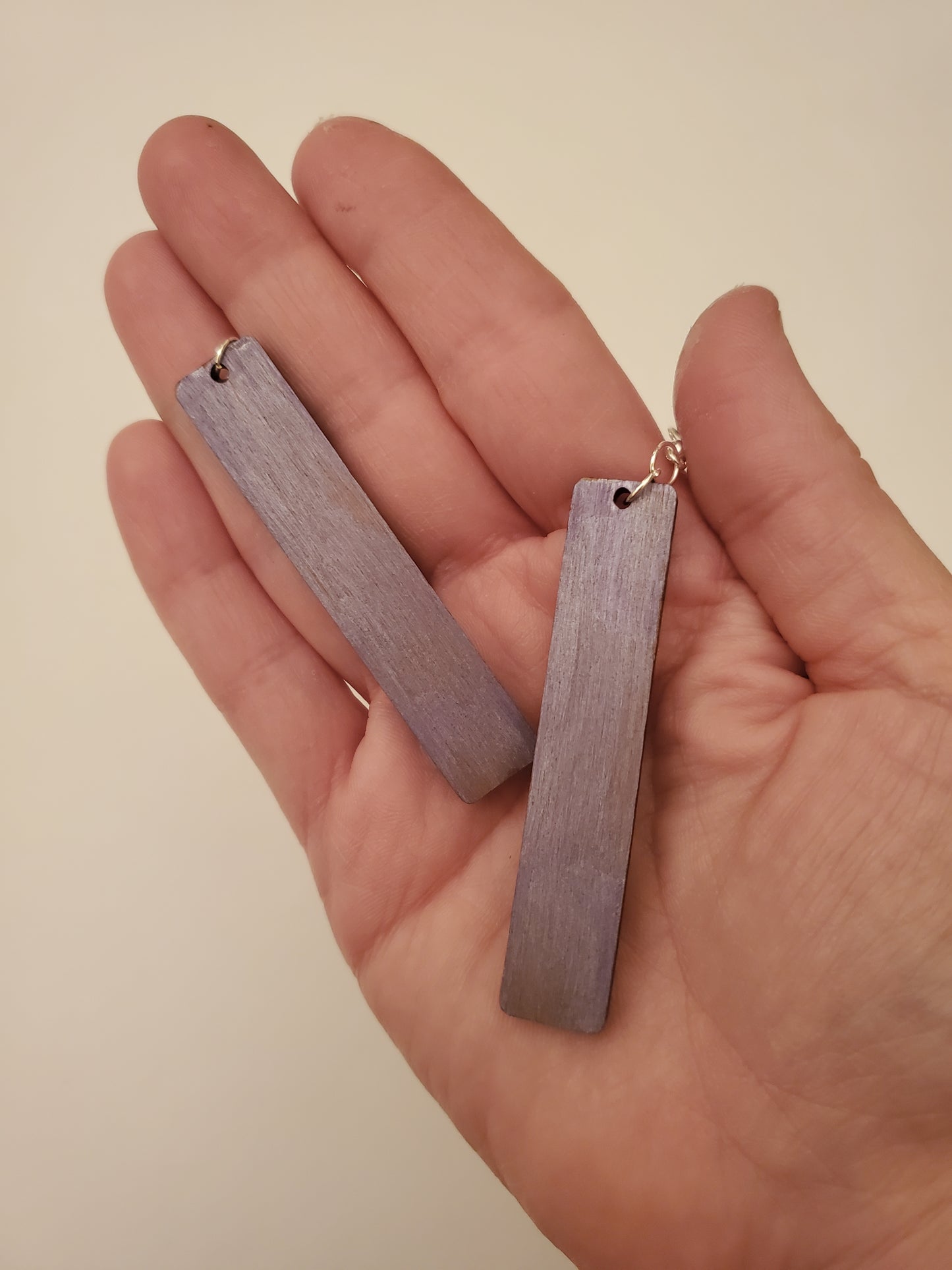 Handpainted Wood Earrings