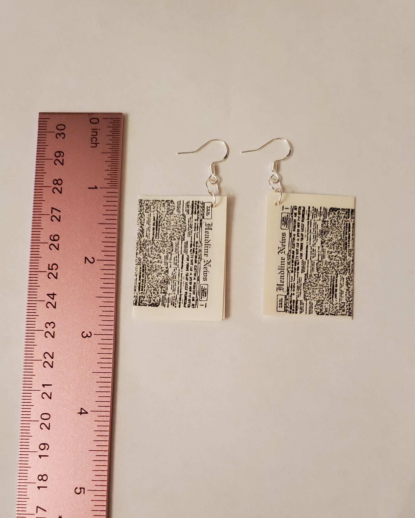 Newspaper Earrings