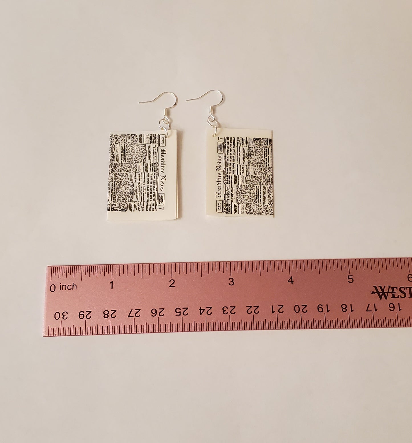 Newspaper Earrings