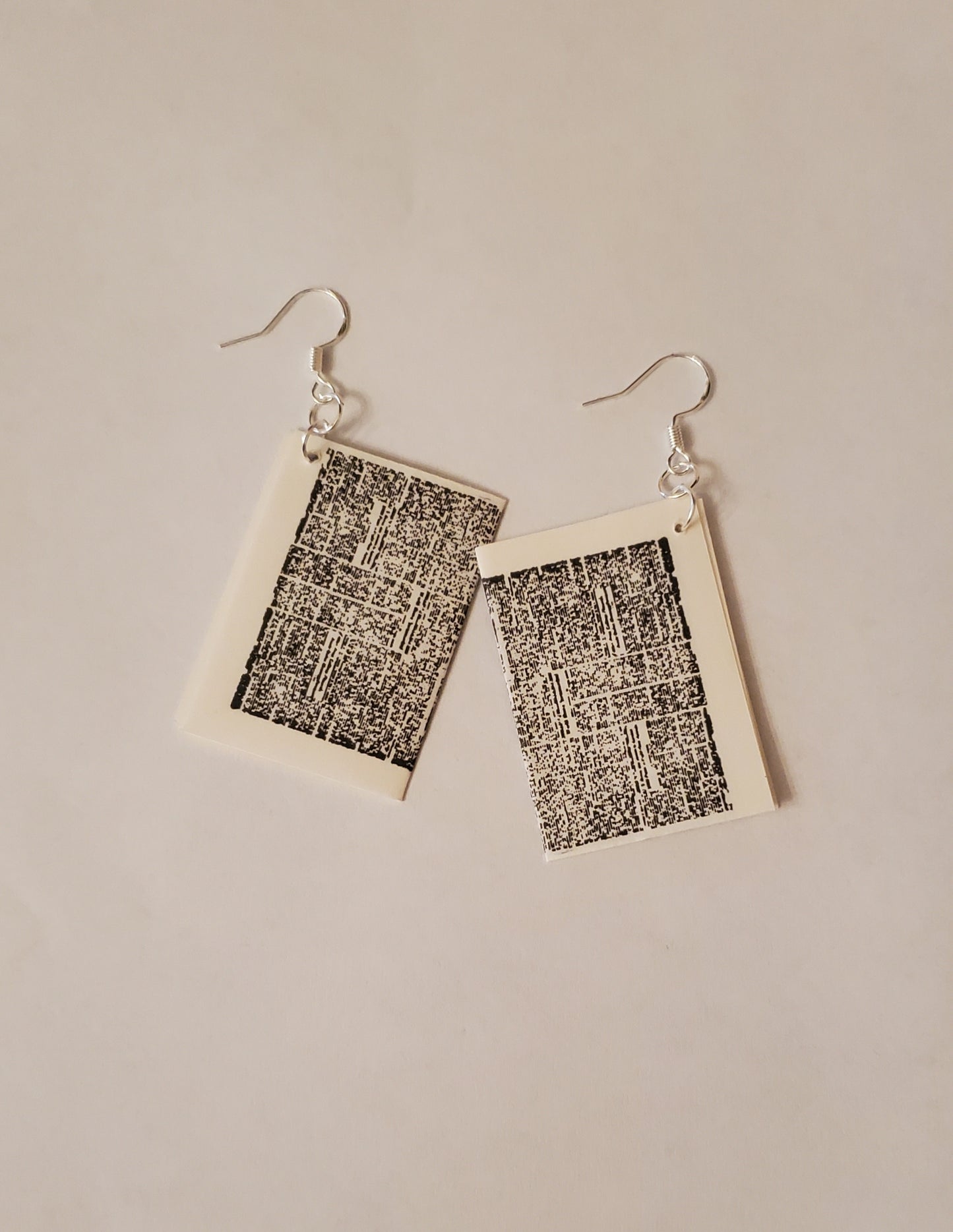 Newspaper Earrings