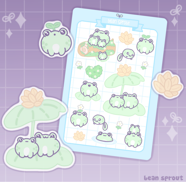 Frog Friends Sticker Sheet
