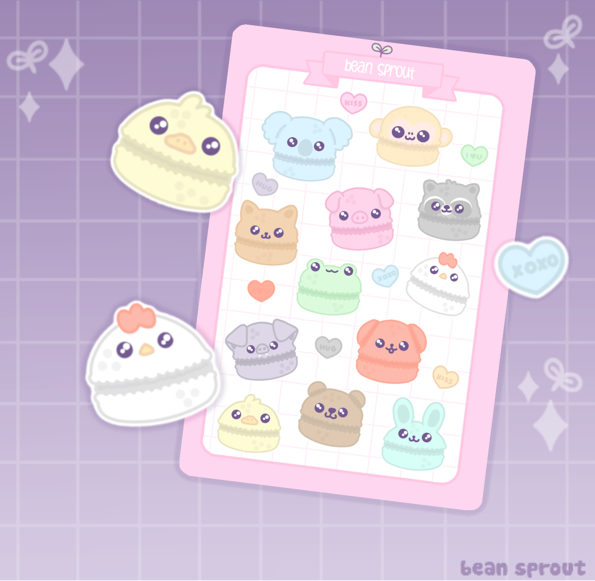 Macaron Parade Sticker Sheet