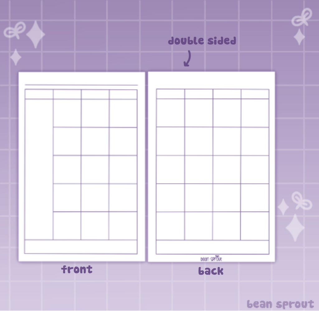 Planner Sheets
