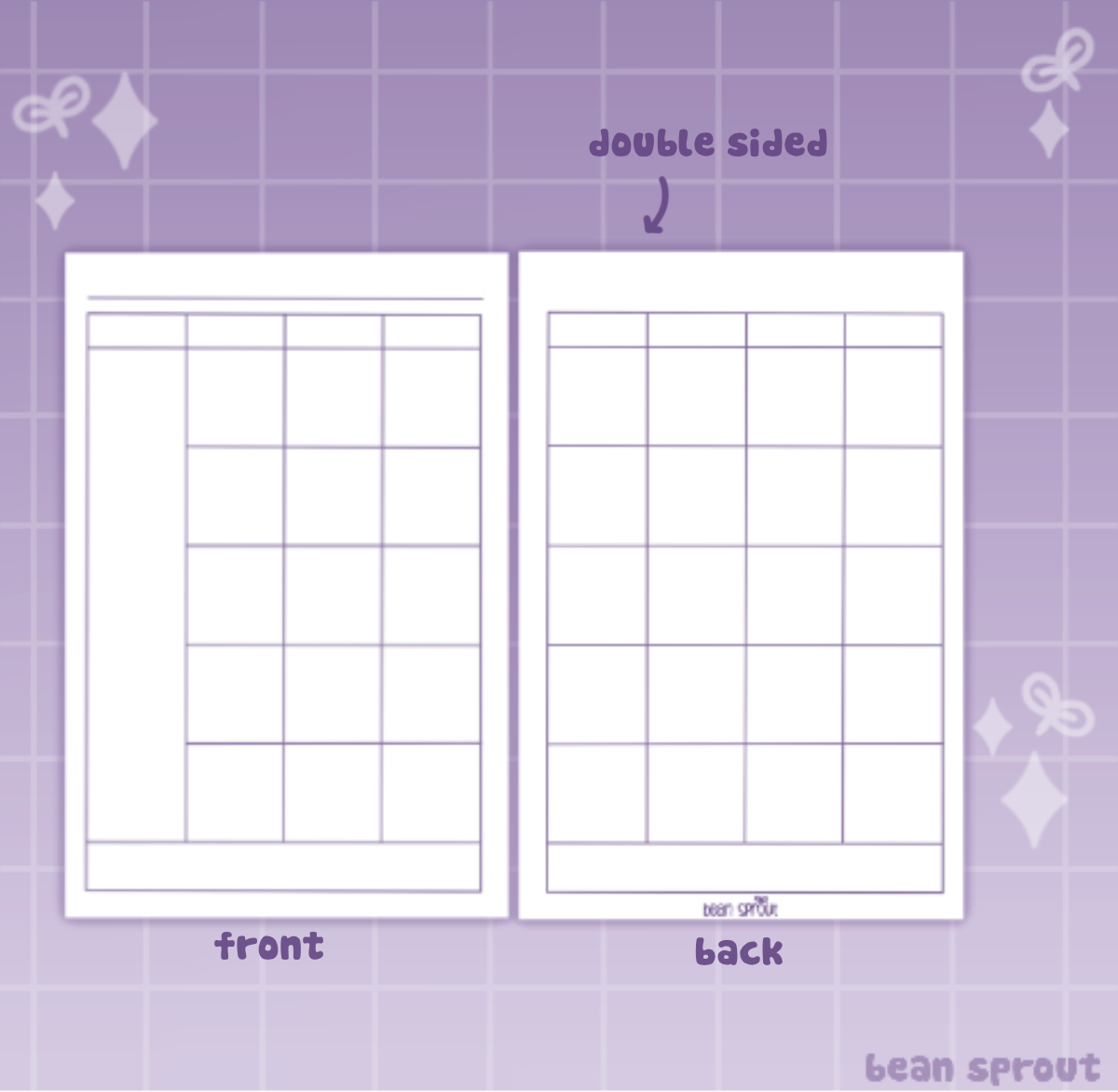 Planner Sheets