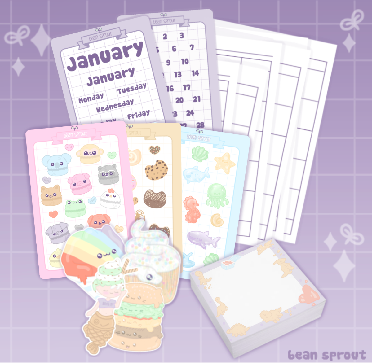 Edible Friends Planner Set