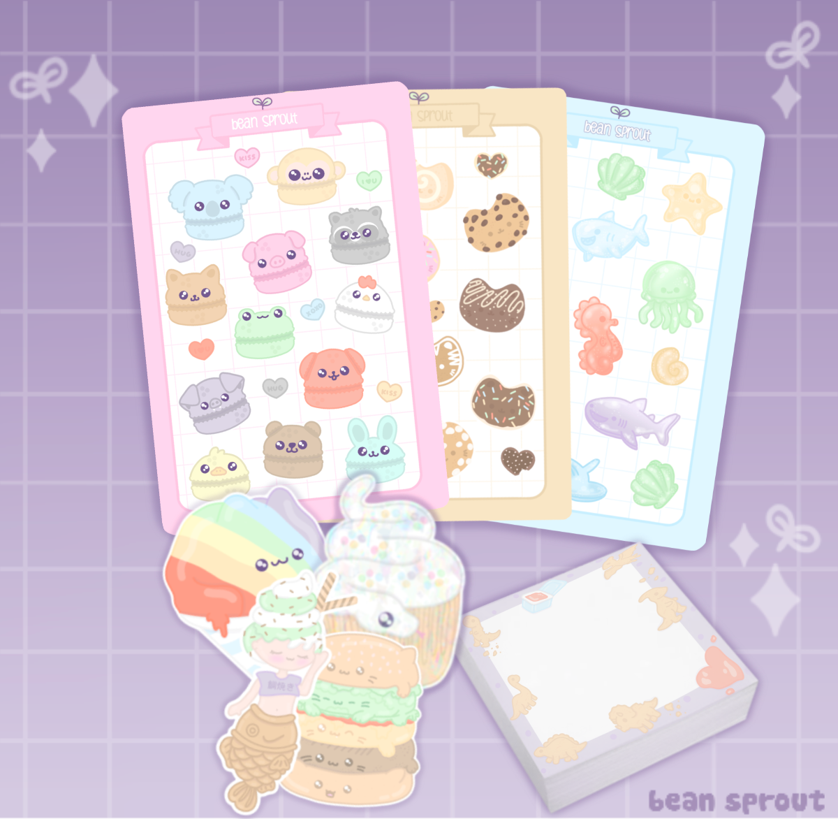 Edible Friends Stationary Set