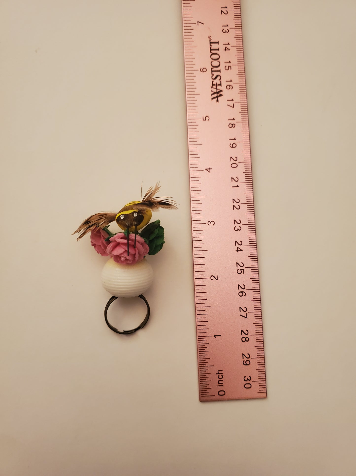 Floral Bee Vase Ring