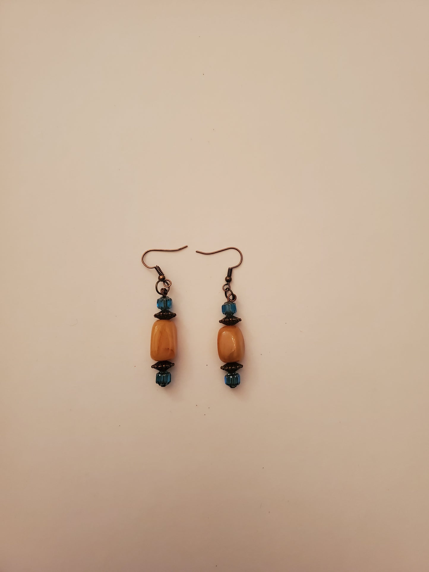 Bronze Beaded Earrings