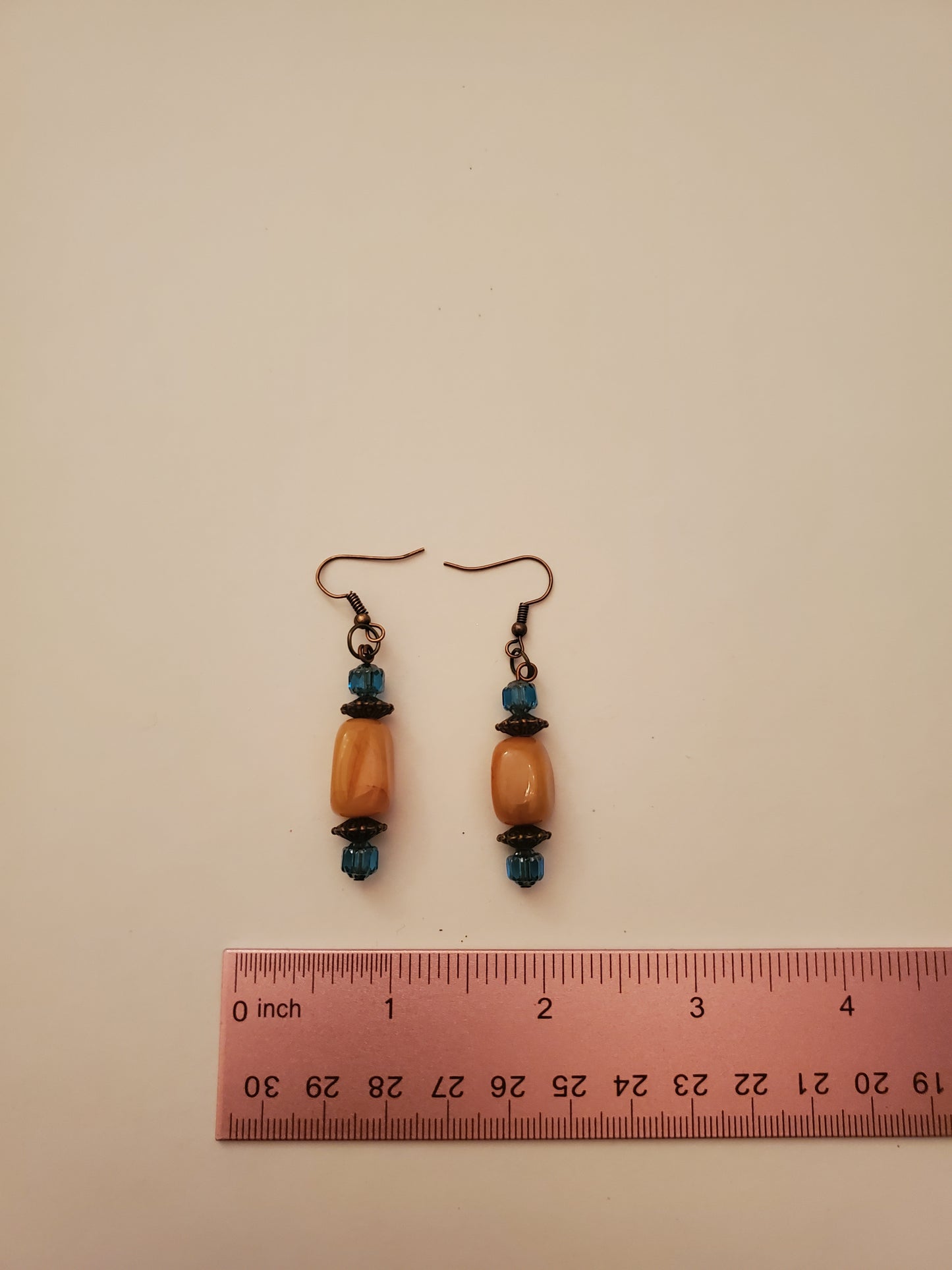 Bronze Beaded Earrings