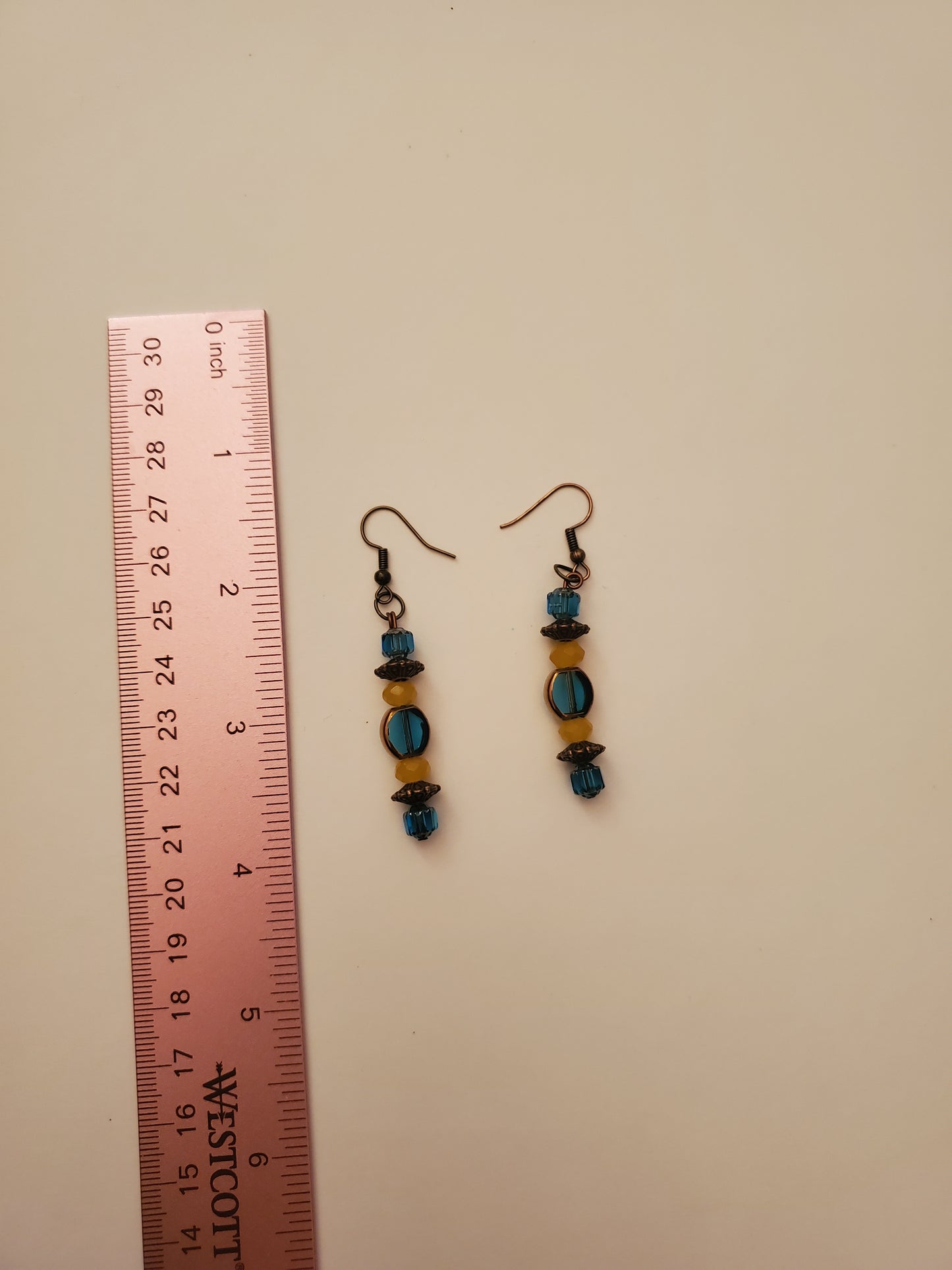 Bronze Beaded Earrings