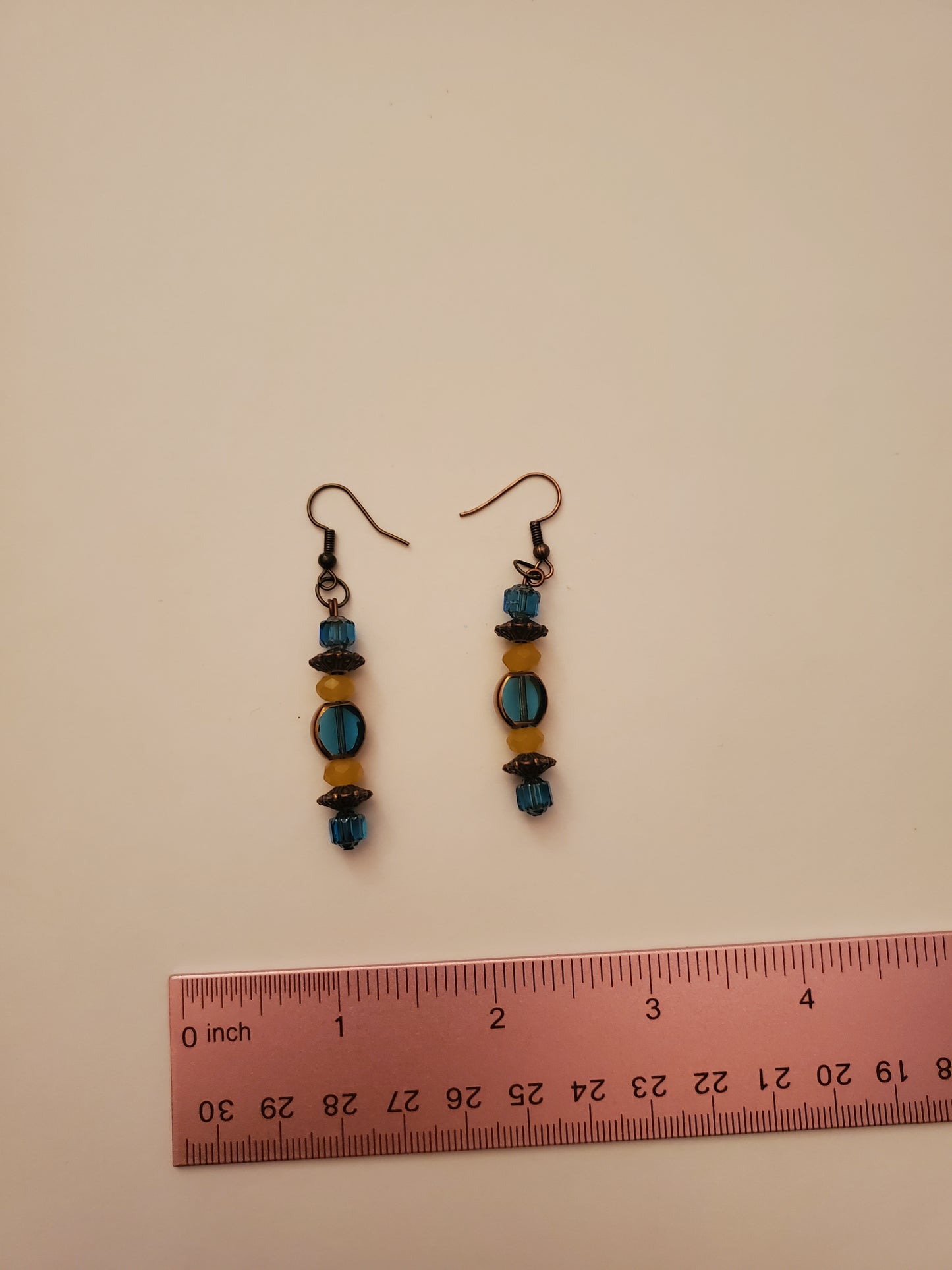 Bronze Beaded Earrings