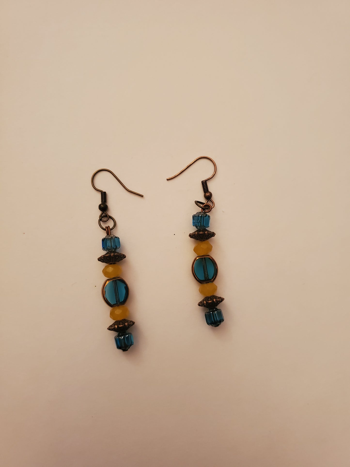 Bronze Beaded Earrings