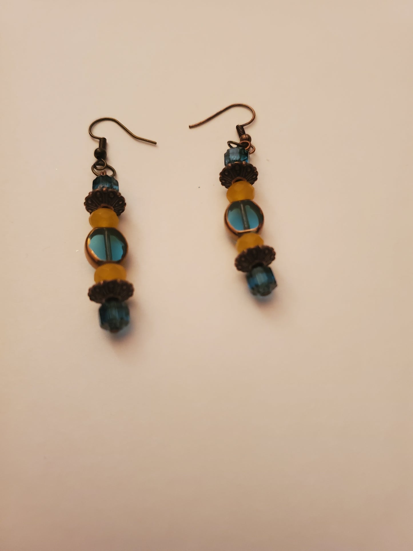 Bronze Beaded Earrings