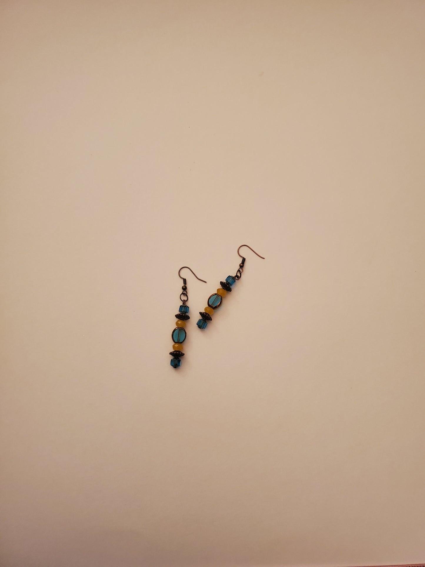 Bronze Beaded Earrings