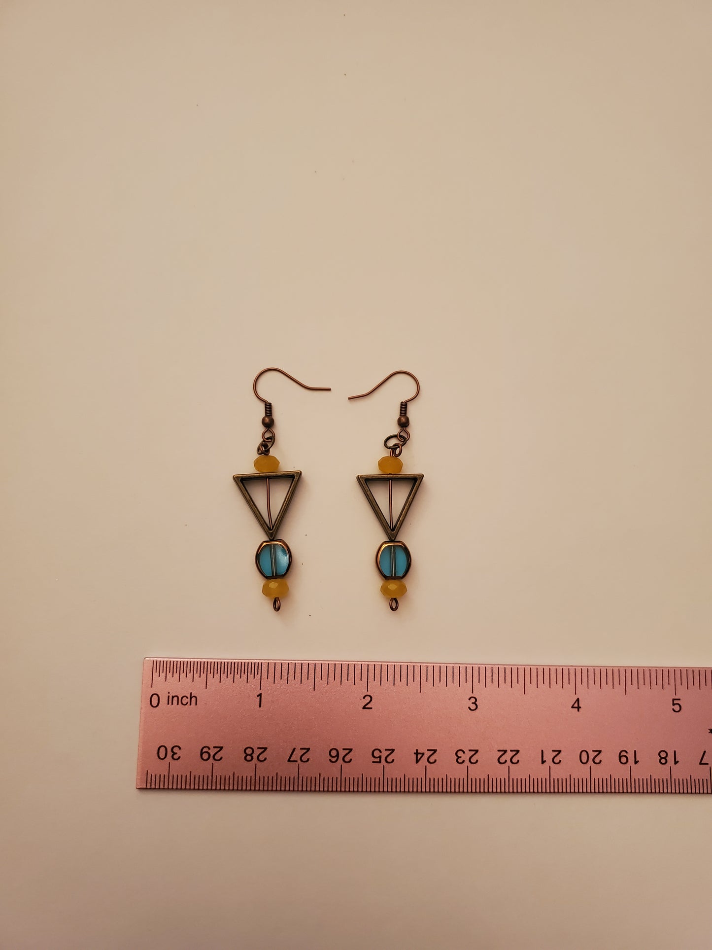 Bronze Beaded Earrings