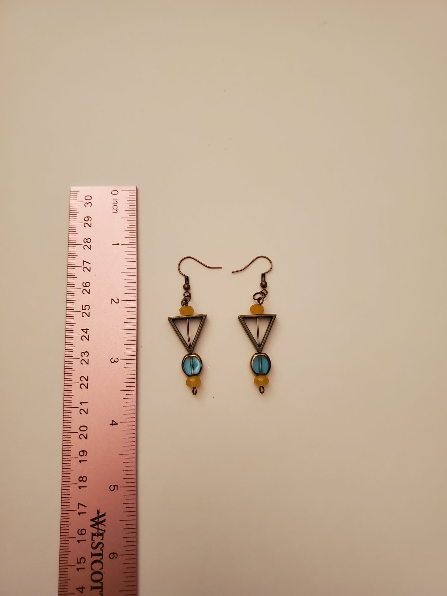 Bronze Beaded Earrings