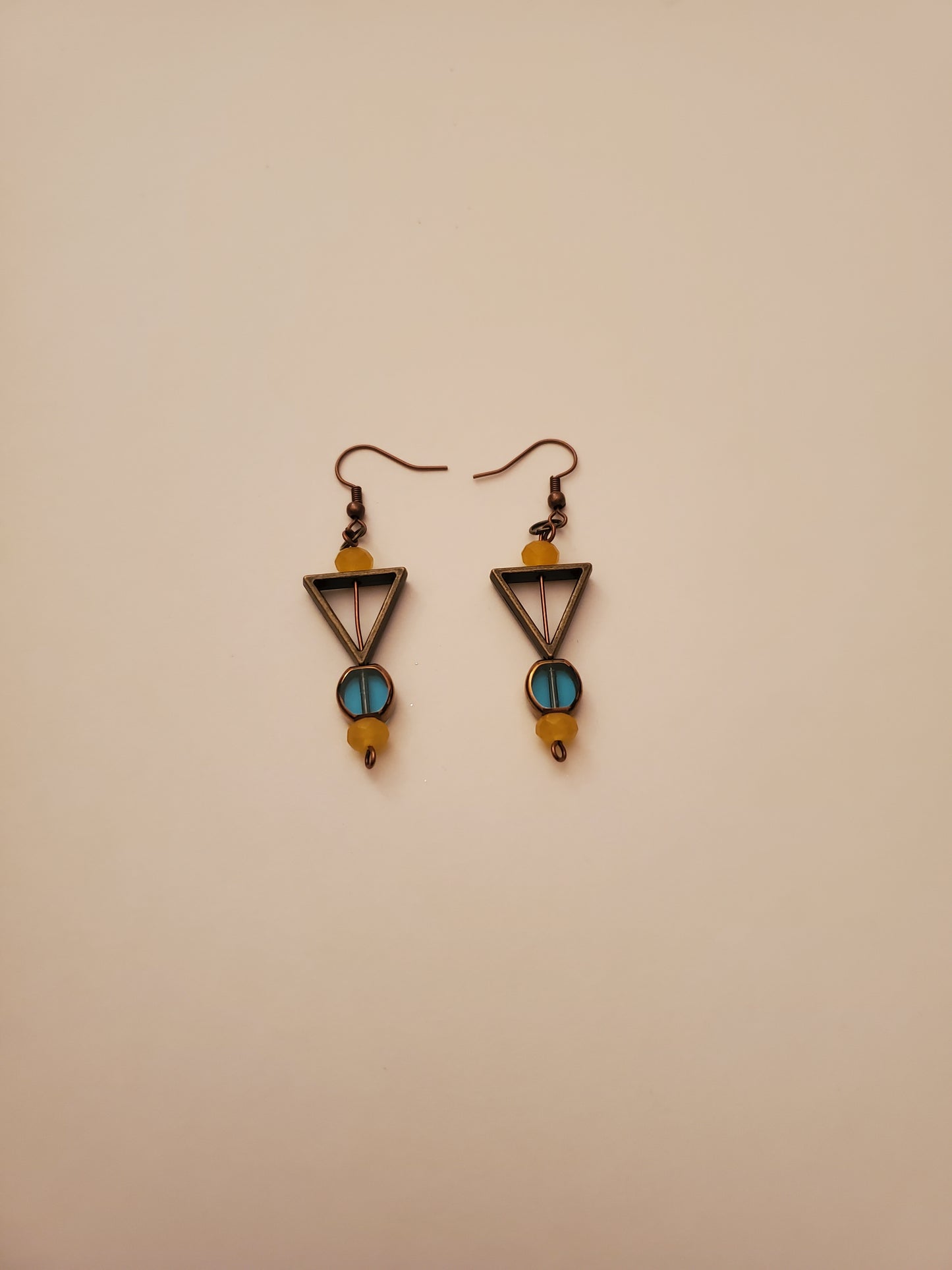 Bronze Beaded Earrings