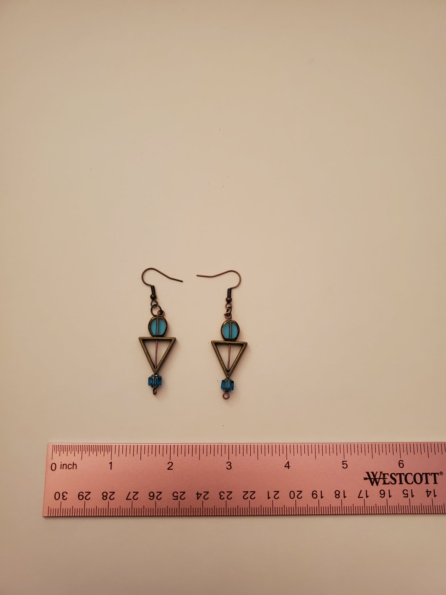 Bronze Beaded Earrings