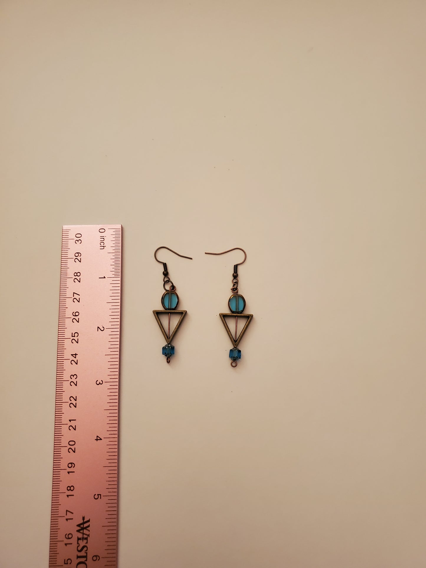 Bronze Beaded Earrings