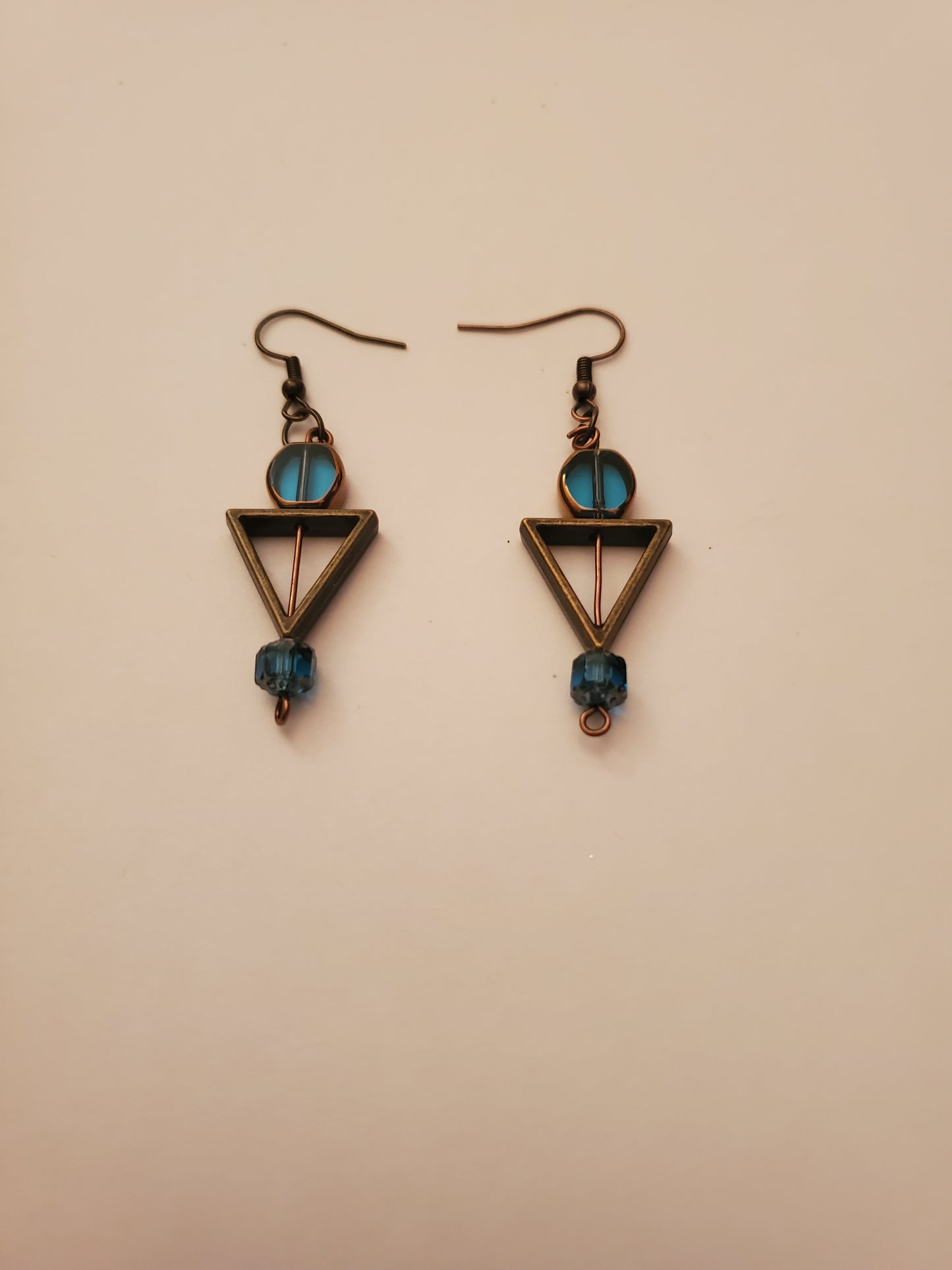 Bronze Beaded Earrings