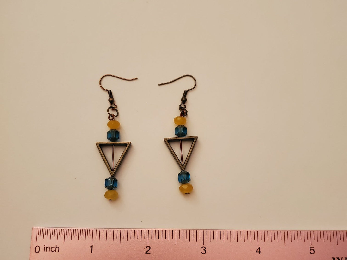 Bronze Beaded Earrings