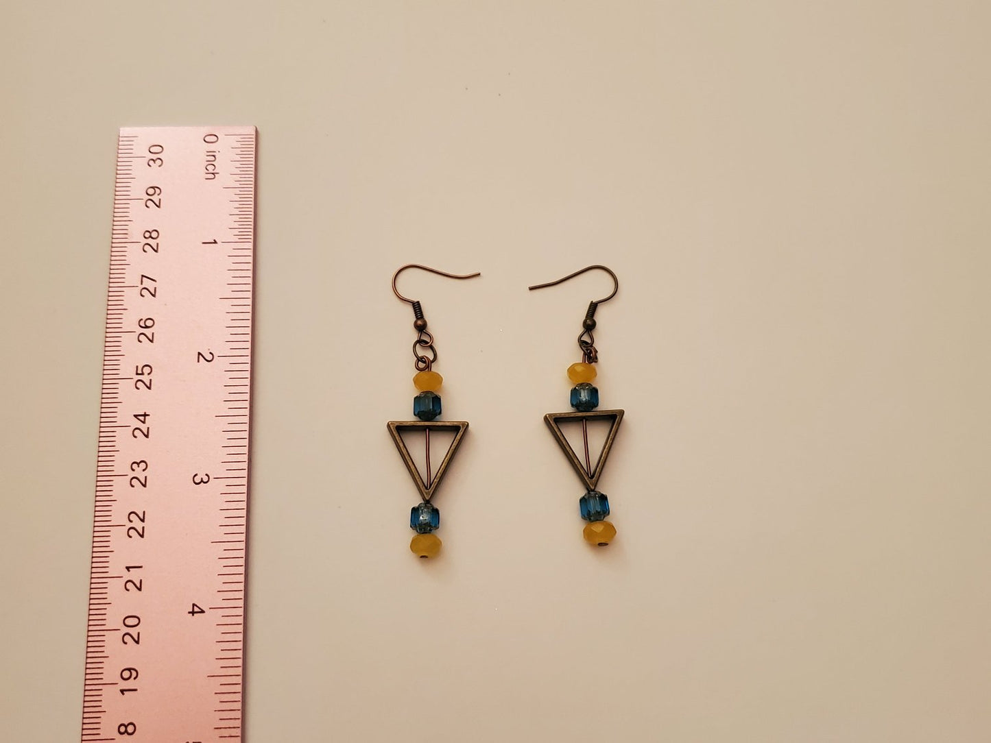 Bronze Beaded Earrings