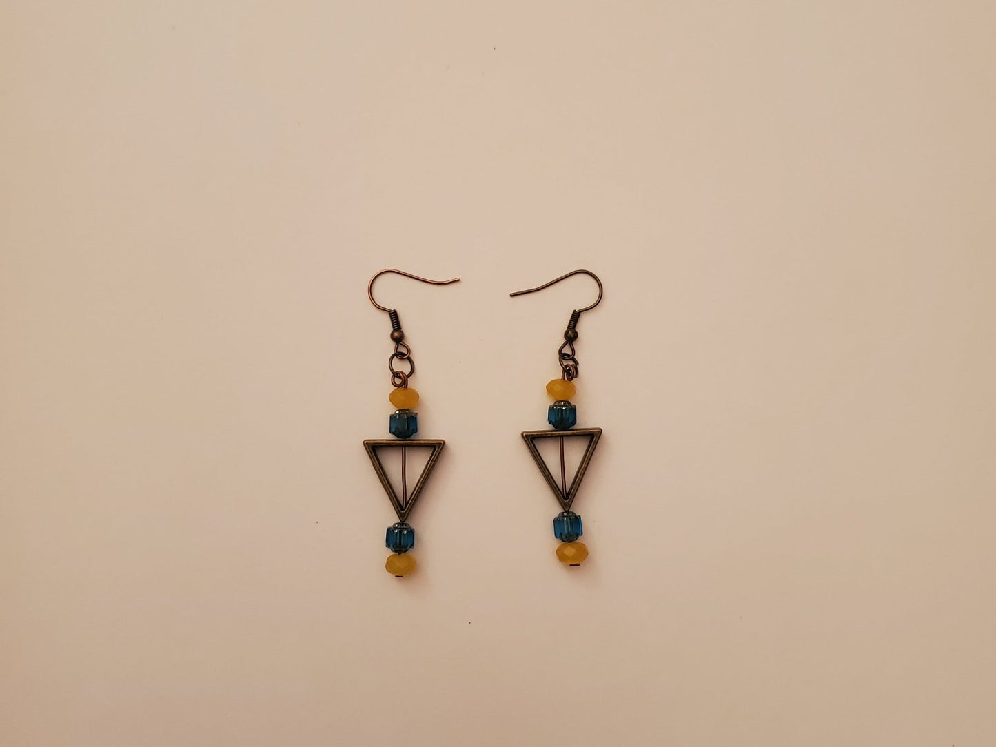 Bronze Beaded Earrings