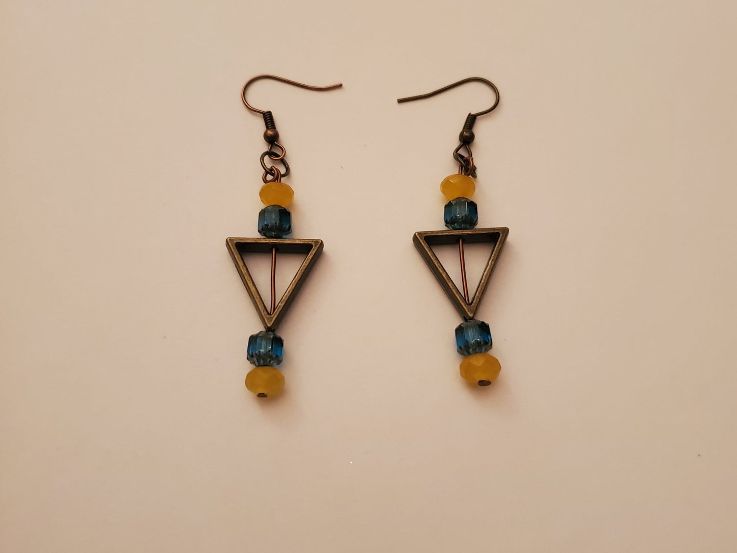 Bronze Beaded Earrings