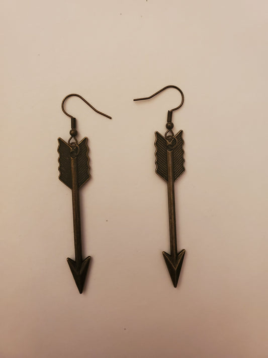 Bronze Arrow Earrings