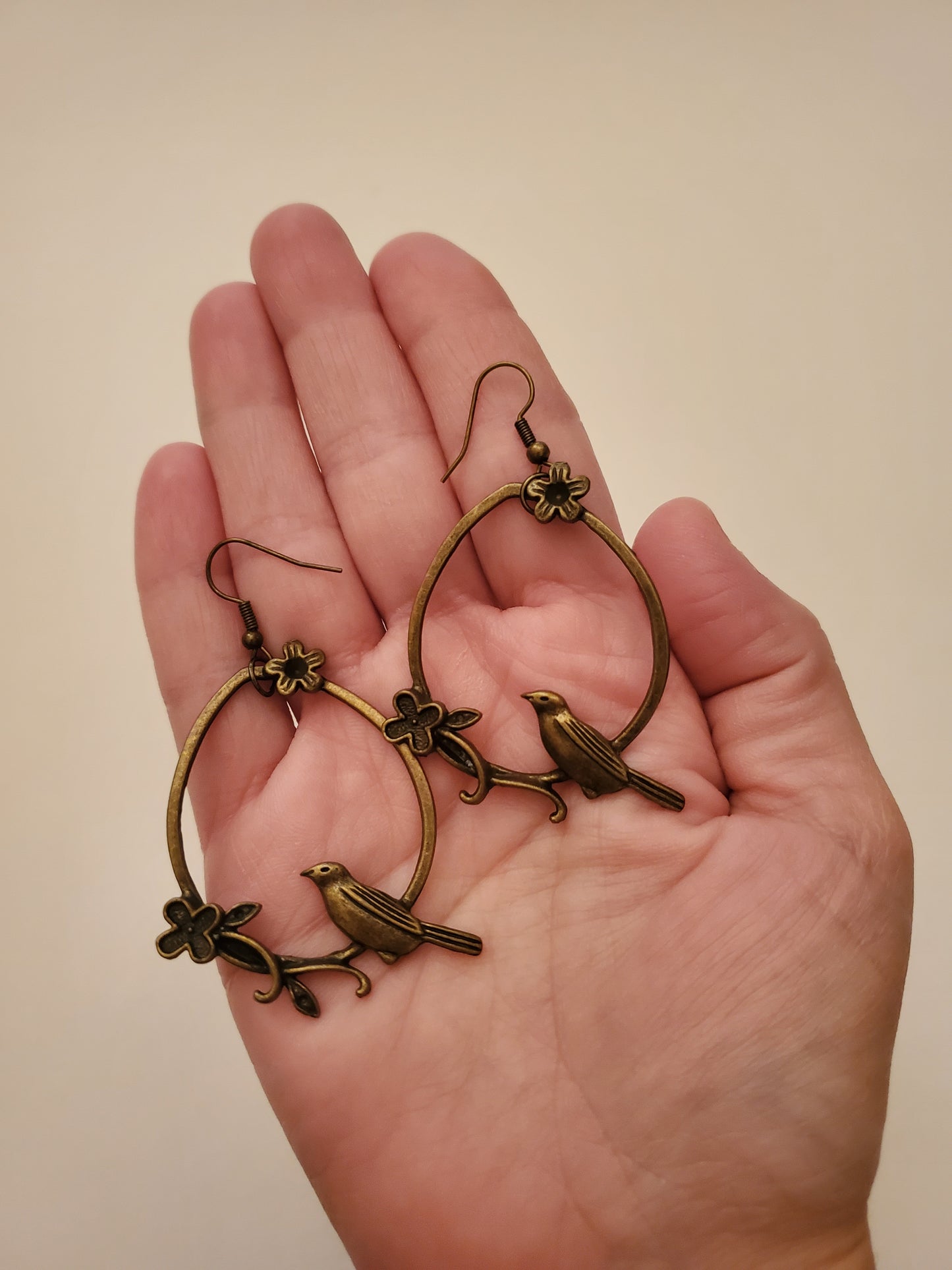 Bronze Beaded Earrings