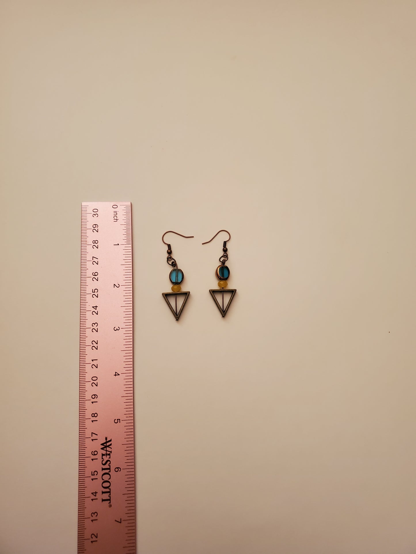 Bronze Beaded Earrings