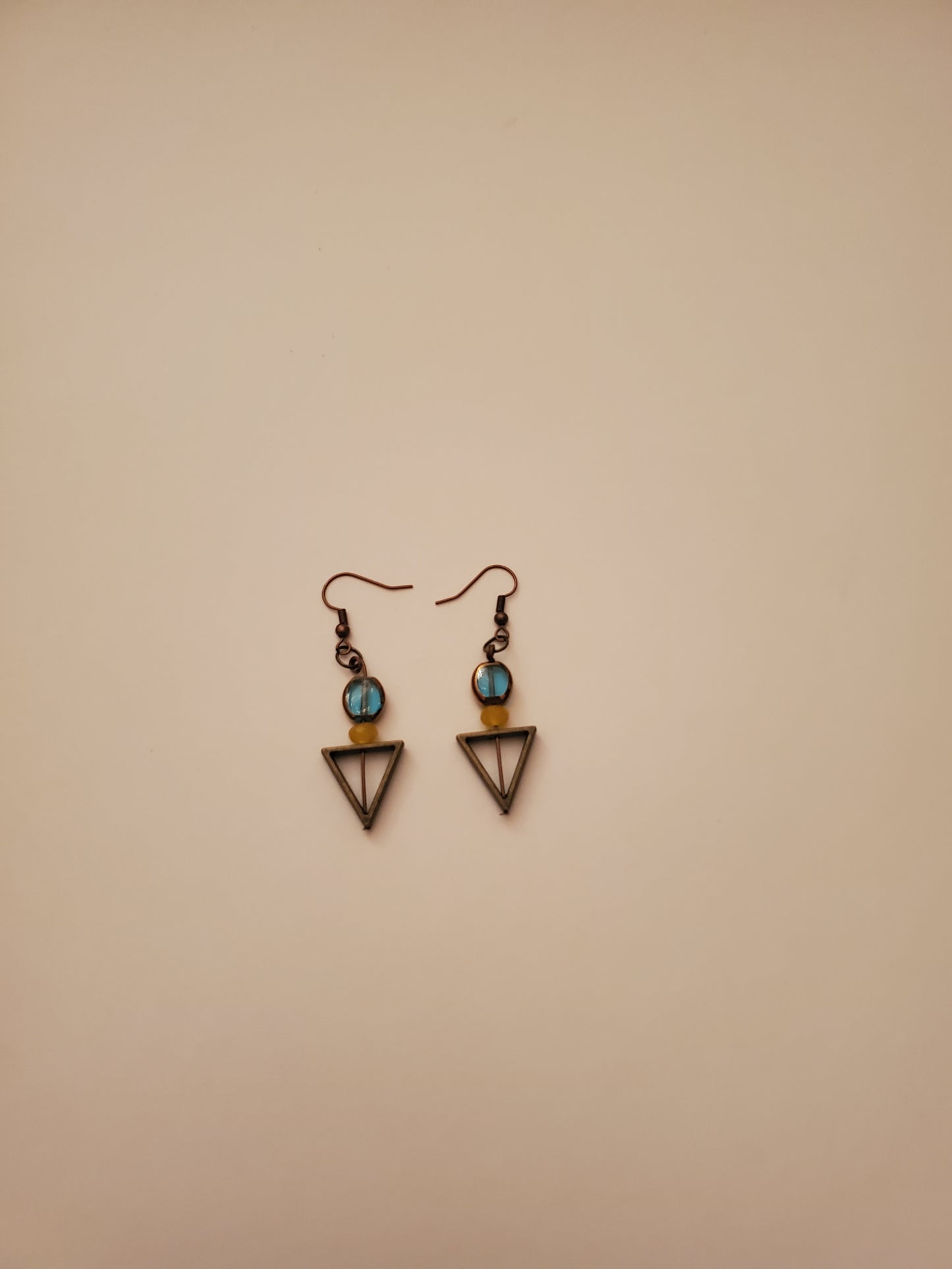 Bronze Beaded Earrings