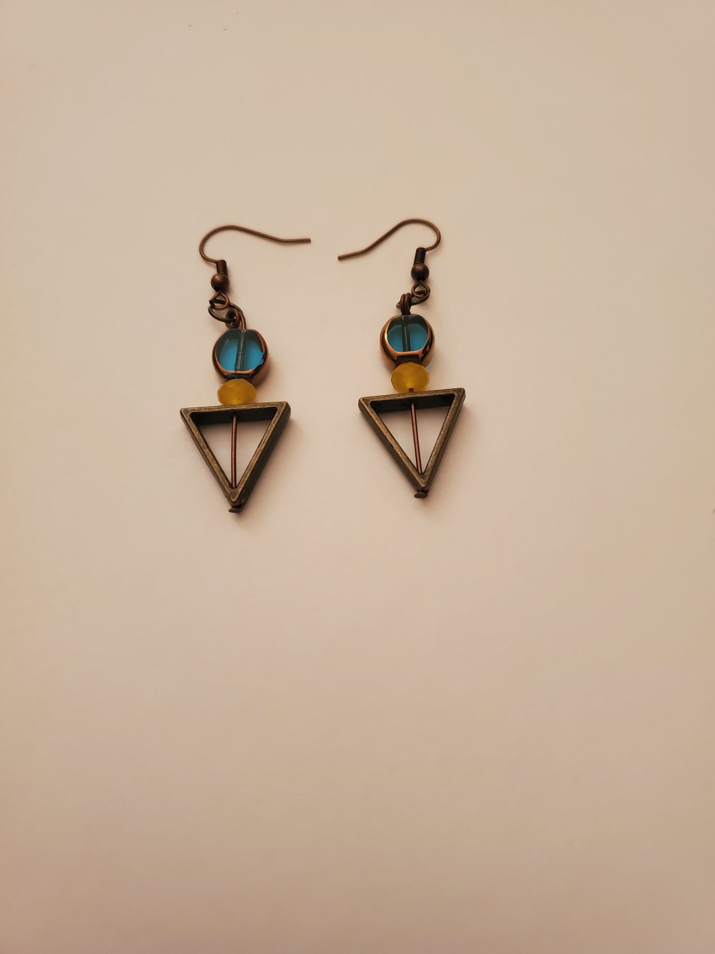 Bronze Beaded Earrings