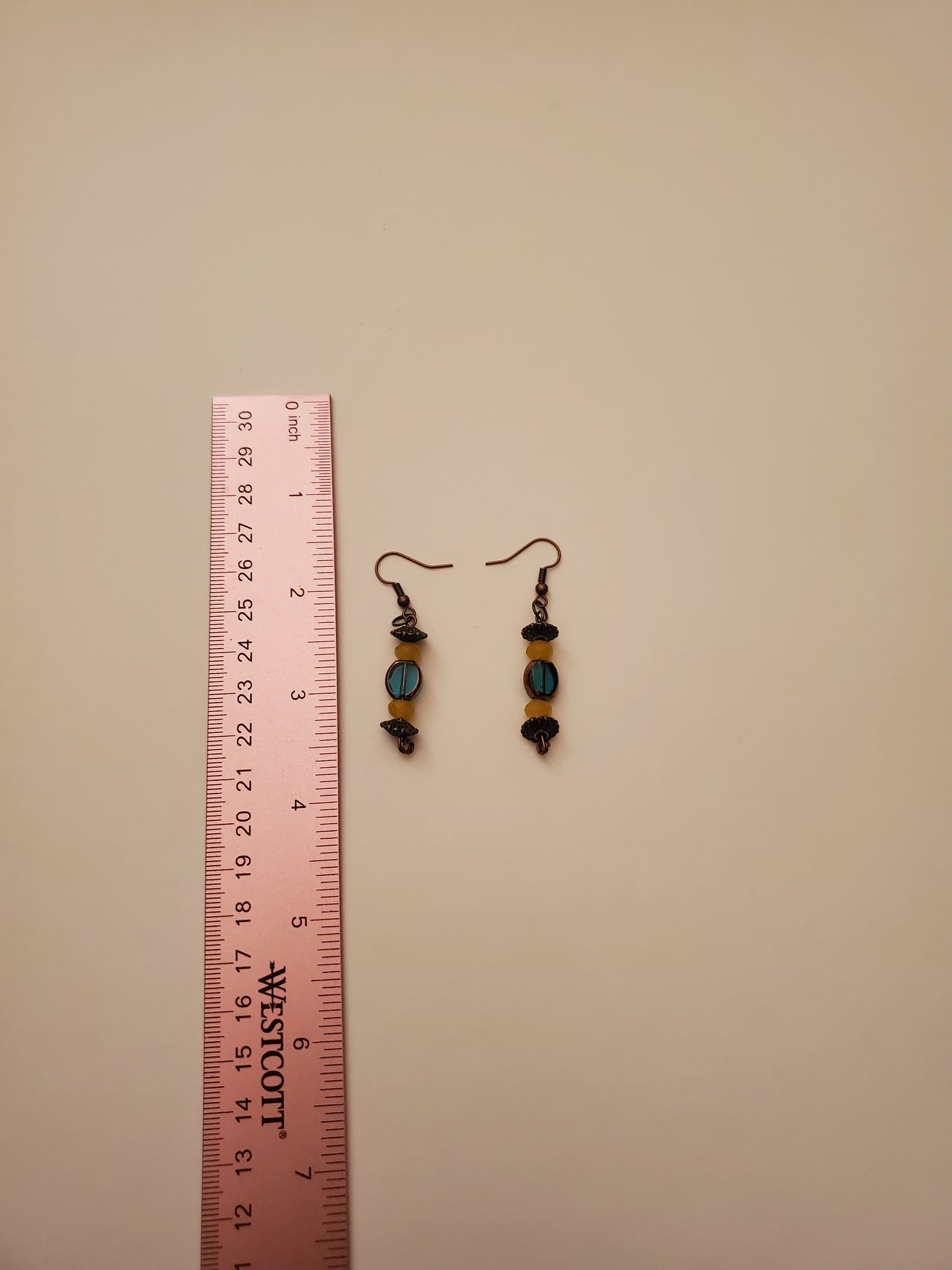 Bronze Beaded Earrings