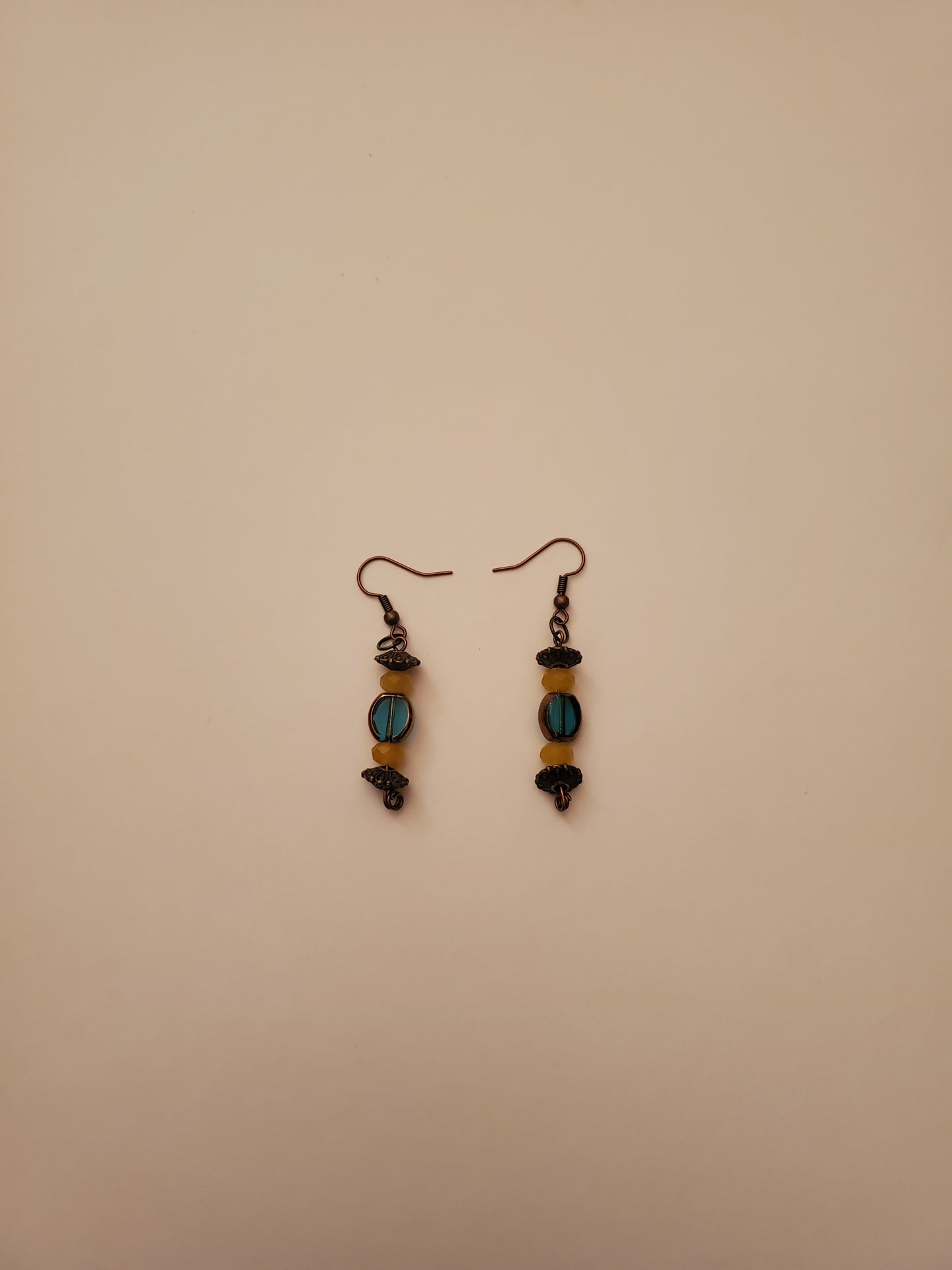 Bronze Beaded Earrings