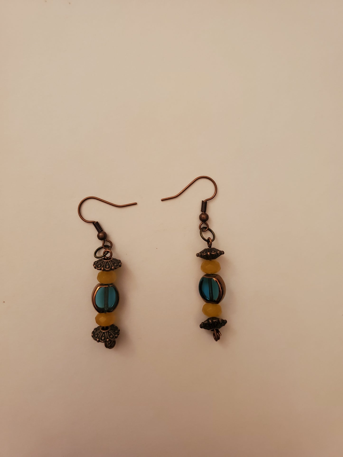 Bronze Beaded Earrings