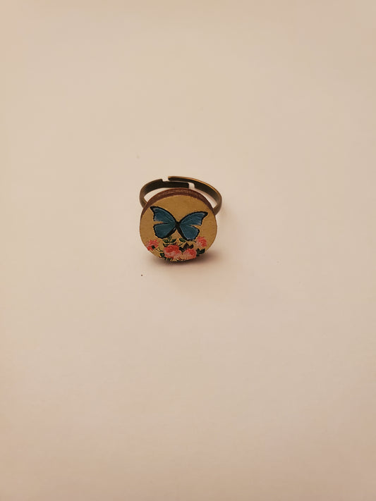 Wood Printed Ring