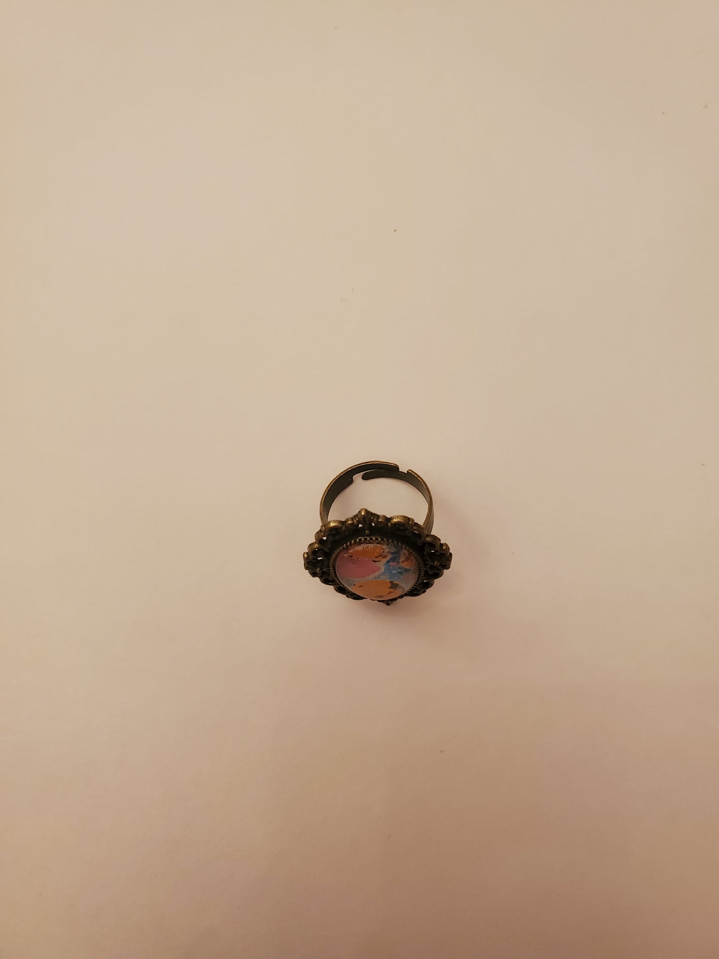 Glass Cabachon Ring