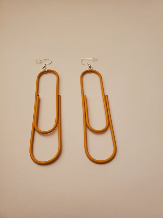 Paper Clip Earrings : Multiple Colors