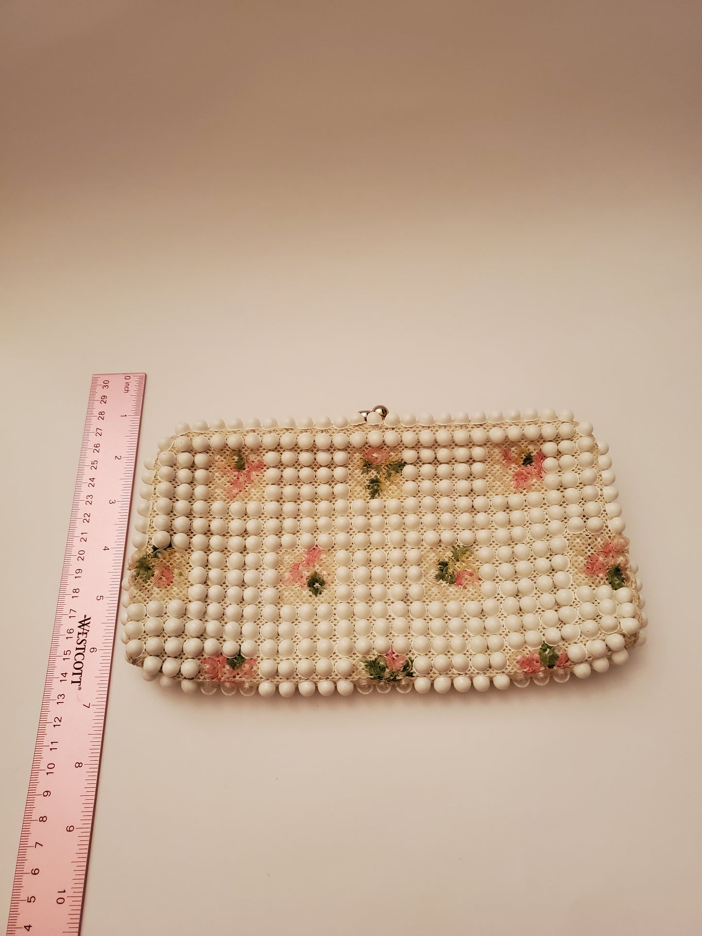 Vintage Vintage 1950’s Plastic Lucite Bubble Bead Clutch