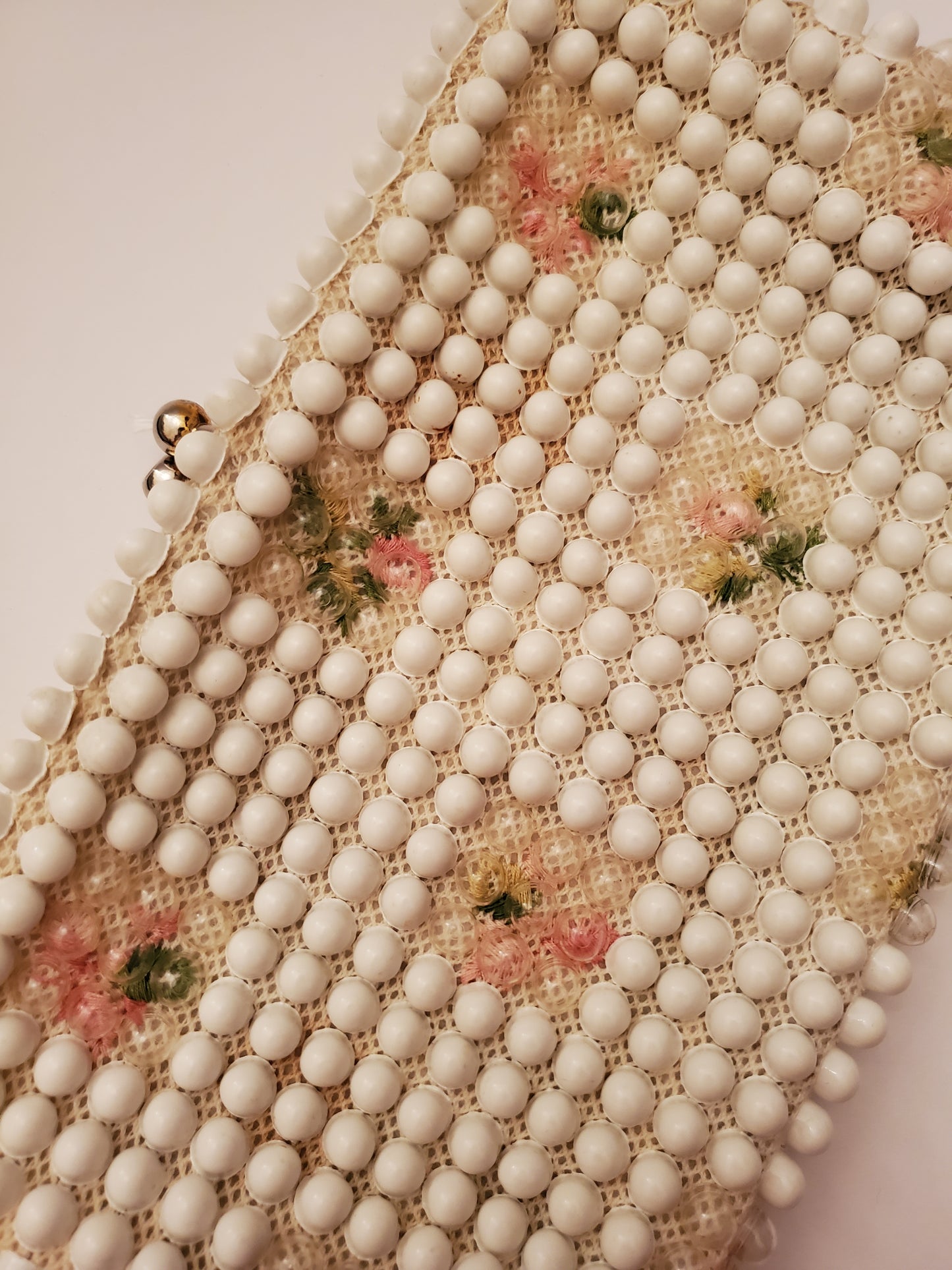 Vintage Vintage 1950’s Plastic Lucite Bubble Bead Clutch