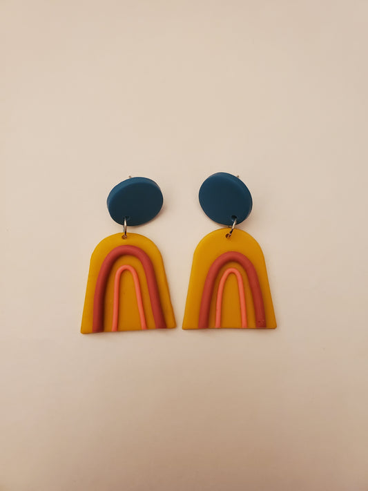 Clay Rainbow Earrings