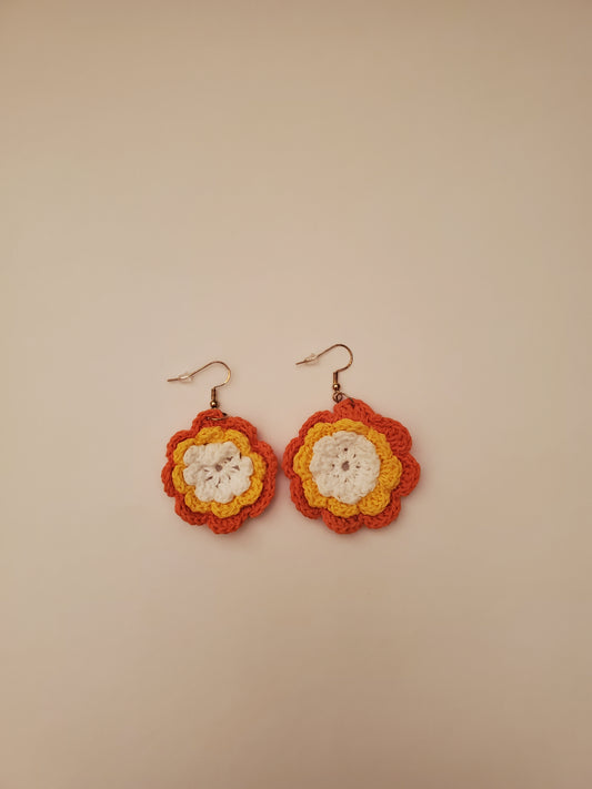 Floral Crochet Earrings