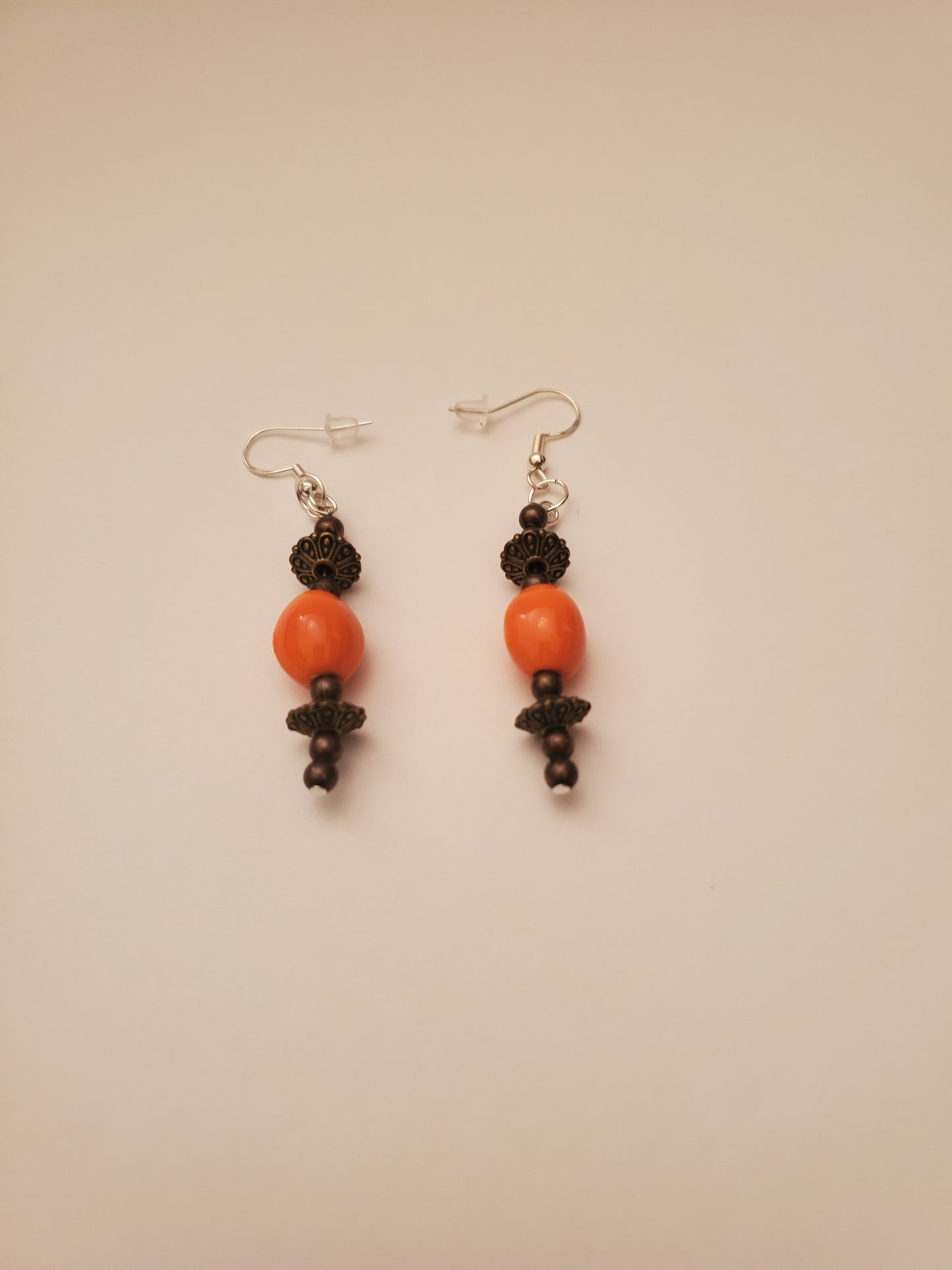 Bronze Beaded Earrings