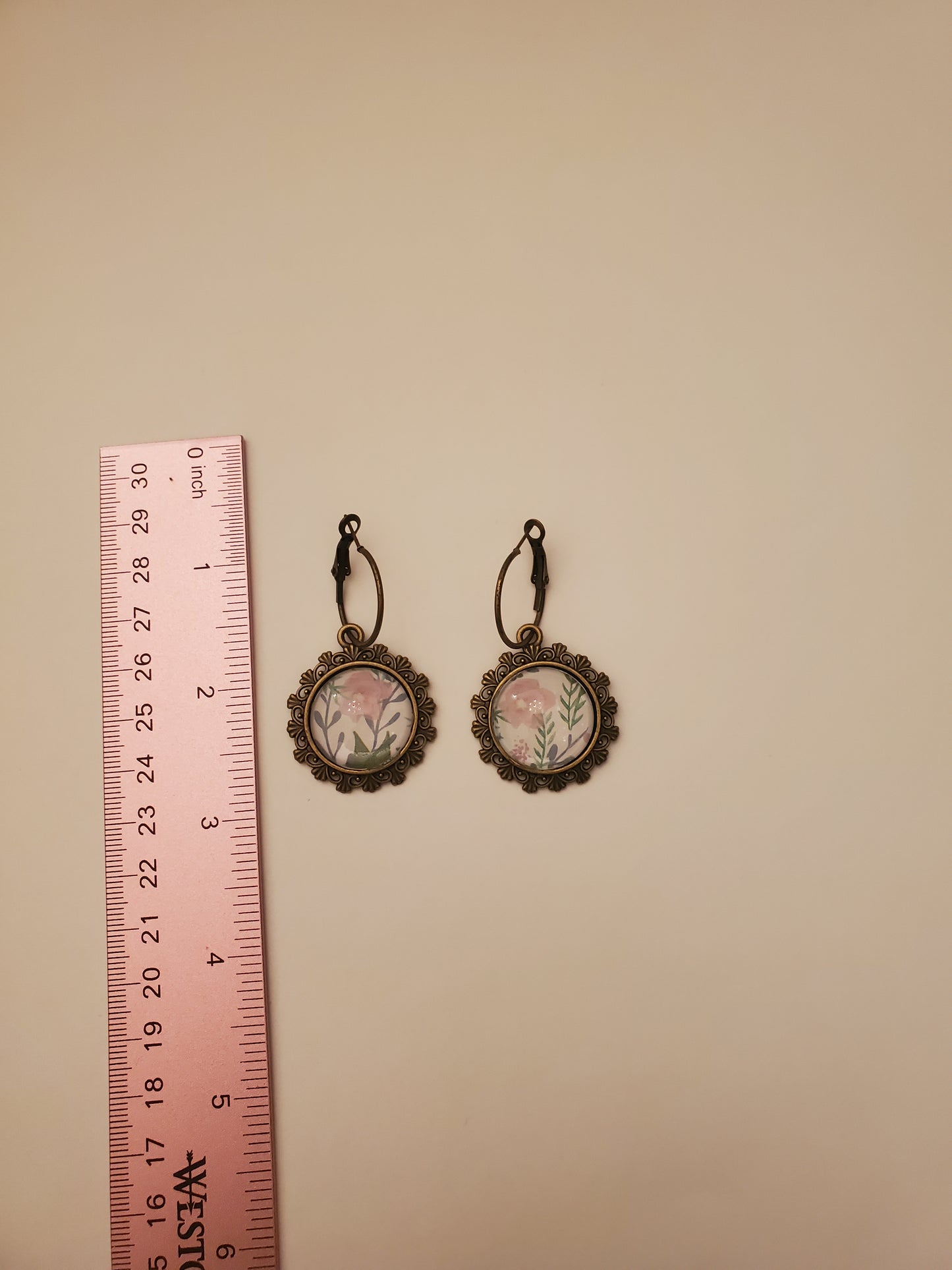 Glass Cabachon Earrings