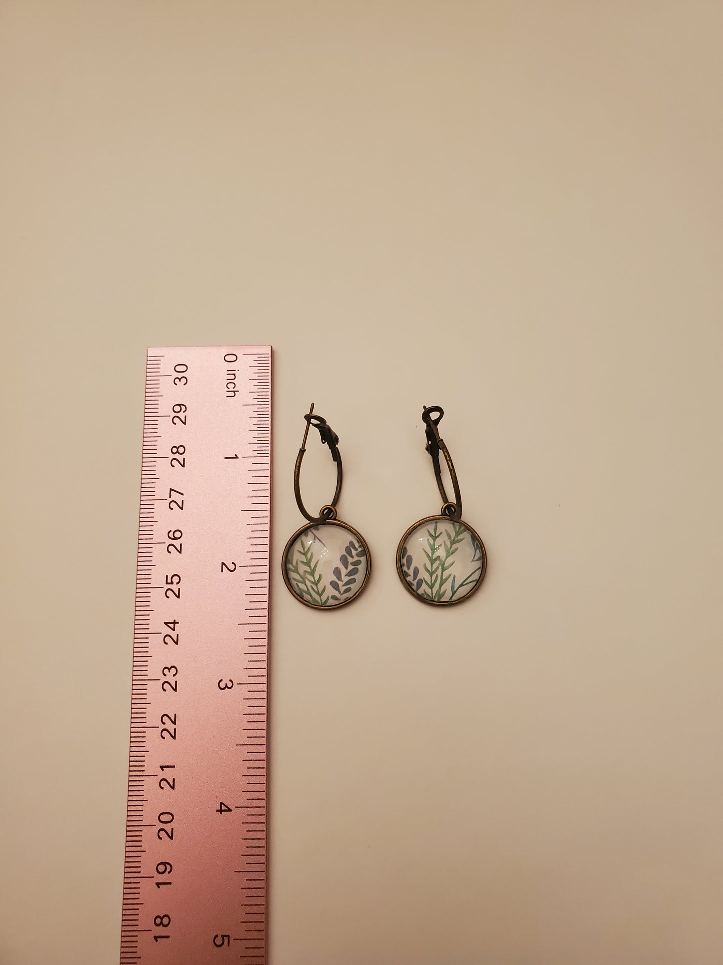 Glass Cabachon Earrings