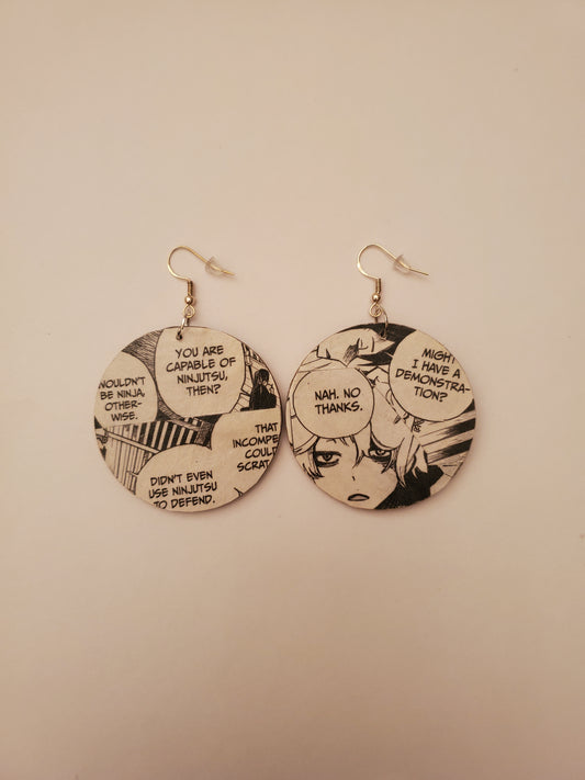 Manga Wood Based Earrings