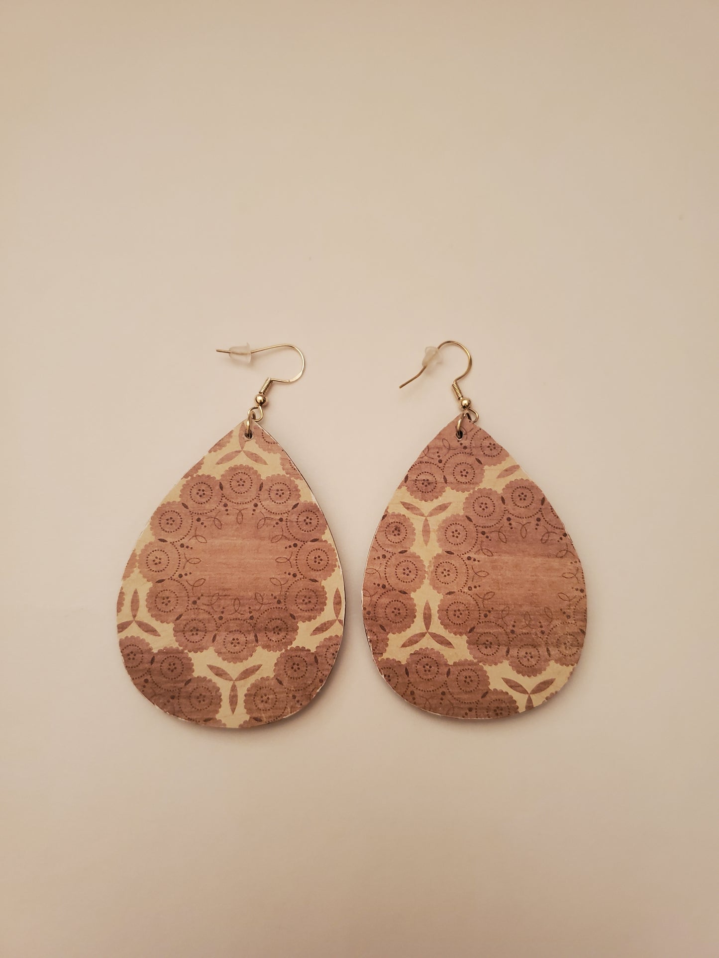 Handpainted Wood Earrings